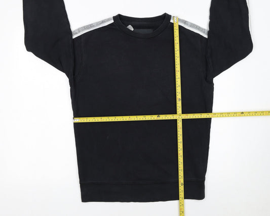 Diesel Womens Black Lounge Sweatshirt Cotton Blend Size M