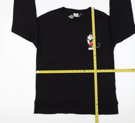 Jack & Jones Men’s Black Mickey Mouse Graphic Hoodie M