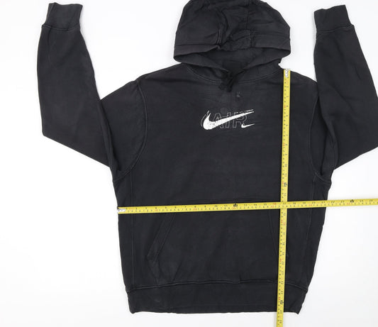 Nike Men's Black Pullover Hoodie S Graphic Logo Sportswear