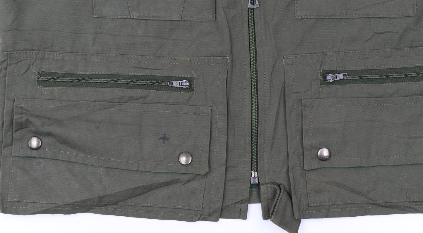 Royal Hunter Men’s Green Cotton Utility Waistcoat Size 50 Outdoor Fishing Vest