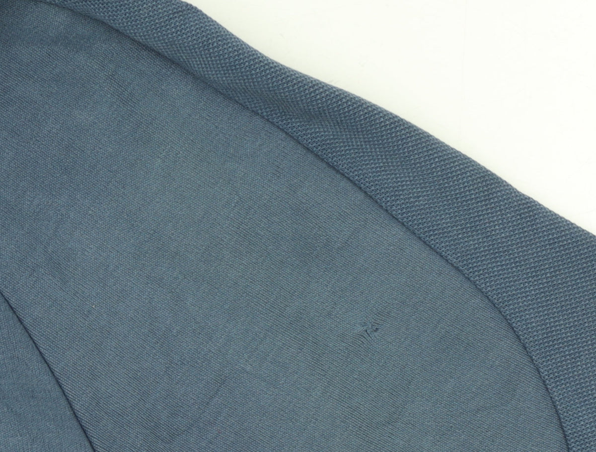Additional view of Puma men’s blue m pullover hoodie with logo and zip pocket