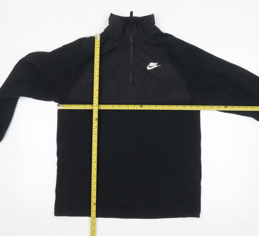 Nike Men's Black Small 1/2 Zip Pullover Sweatshirt with Logo