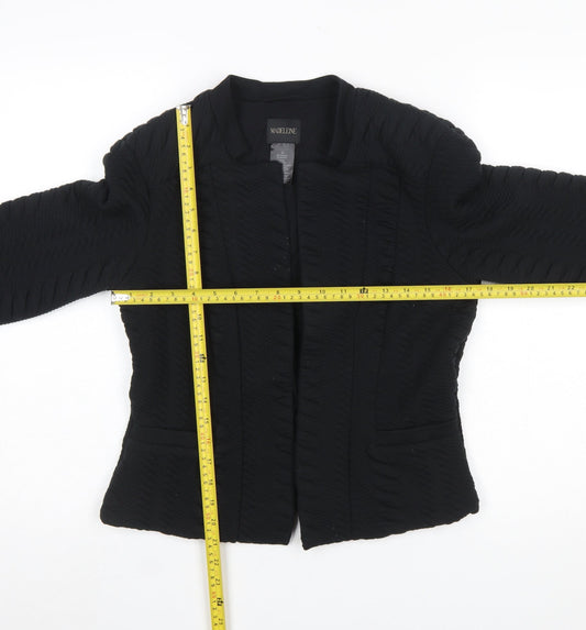 MADELEINE Women's Black Size 10 Textured Tailored Blazer Jacket