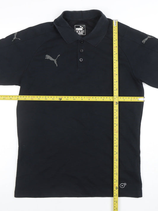 Puma Men’s Black Regular Fit Performance Polo Shirt Size M