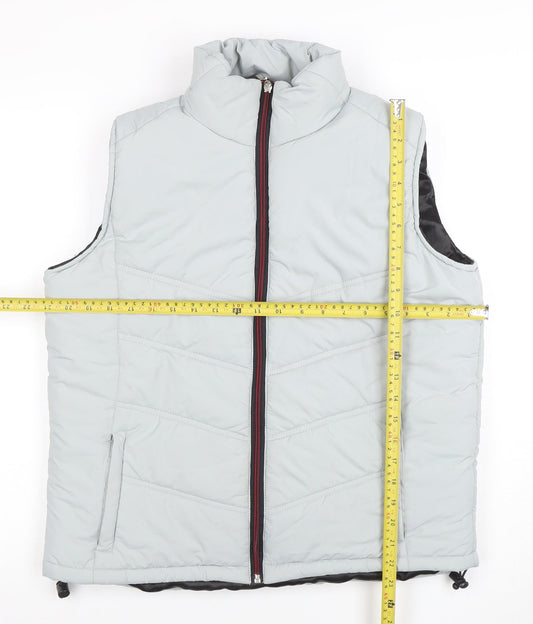 Slazenger Men's Grey L Bodywarmer Waistcoat Polyester Zip Padded