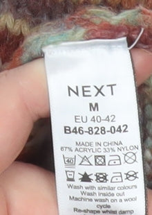 Next Women's Multicoloured Acrylic Knit Pullover Jumper M