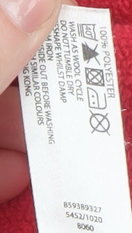 Additional view of Maine New England Women's Red Fleece Full Zip Jacket, size 12