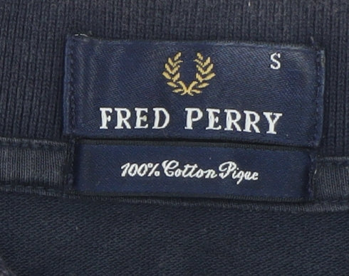 Fred Perry Men's Black Cotton Polo Shirt S Classic Fit
