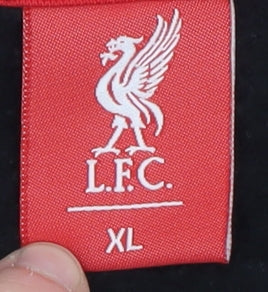 Brand and care label for LFC Men’s Black XL Pullover Crew Neck Sweatshirt Fleece