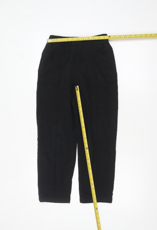 Koton Teens Black XS Fleece Sweatpants with Elastic Waist
