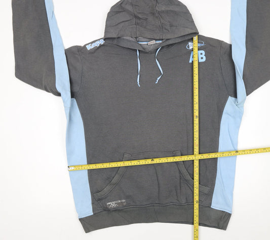 Kappa Men's Grey 2XL Pullover Hoodie Sports Logo Sweatshirt