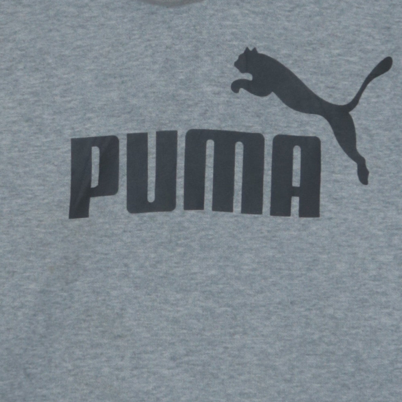 Additional view of Puma Men's Grey Small Pullover Hoodie with Logo Print