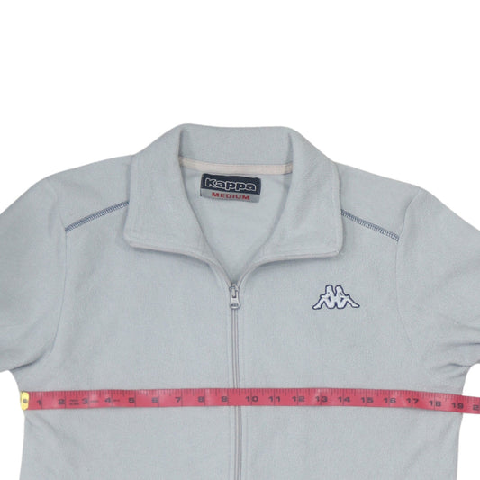 Kappa Women Grey Fleece Full Zip Jacket Size M