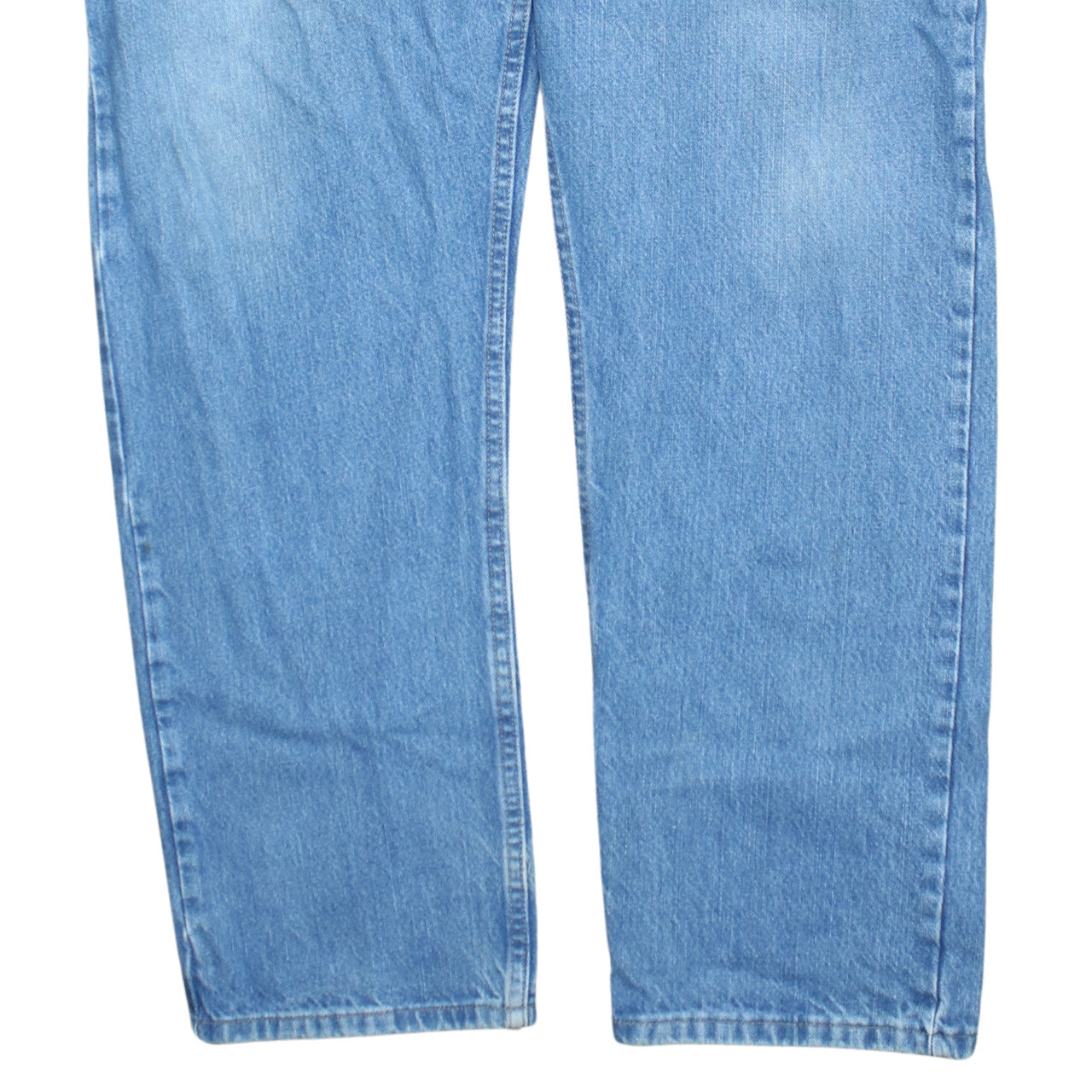 Wrangler Men's Blue 42x32 Regular Fit Straight Denim Jeans
