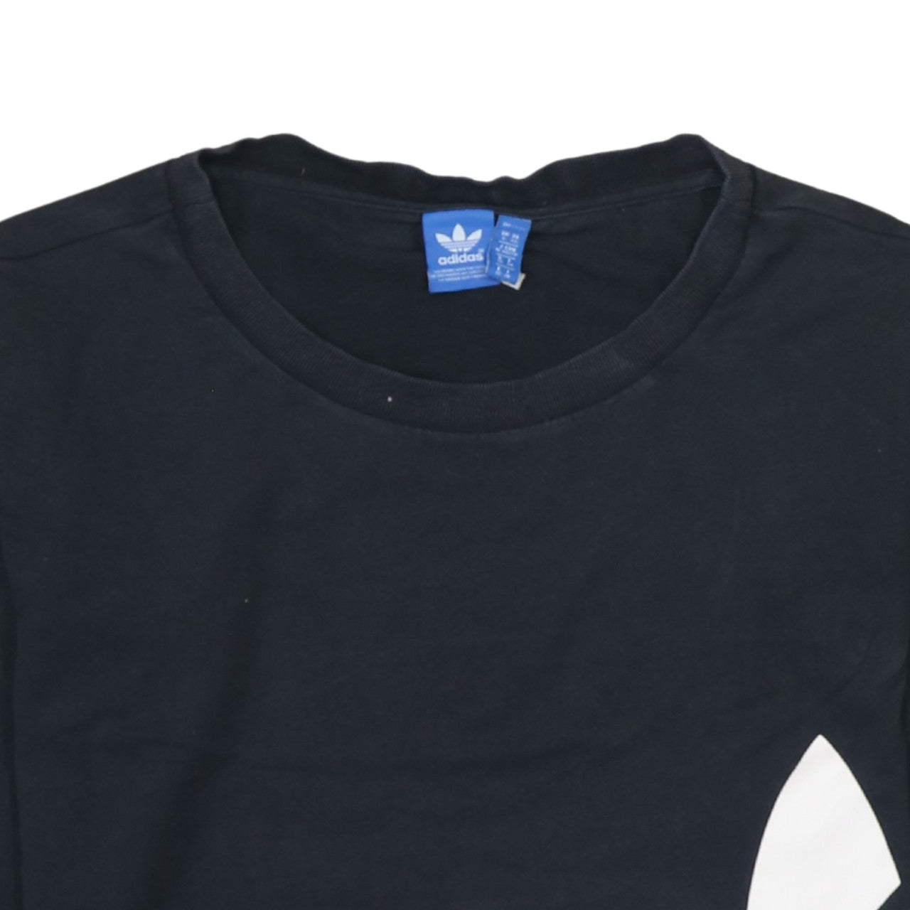 Additional view of Adidas women’s black crew neck pullover sweatshirt, size XS