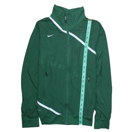 Nike Boys Green Dri-FIT Track Jacket Size 16 Years Full Zip Sports Top