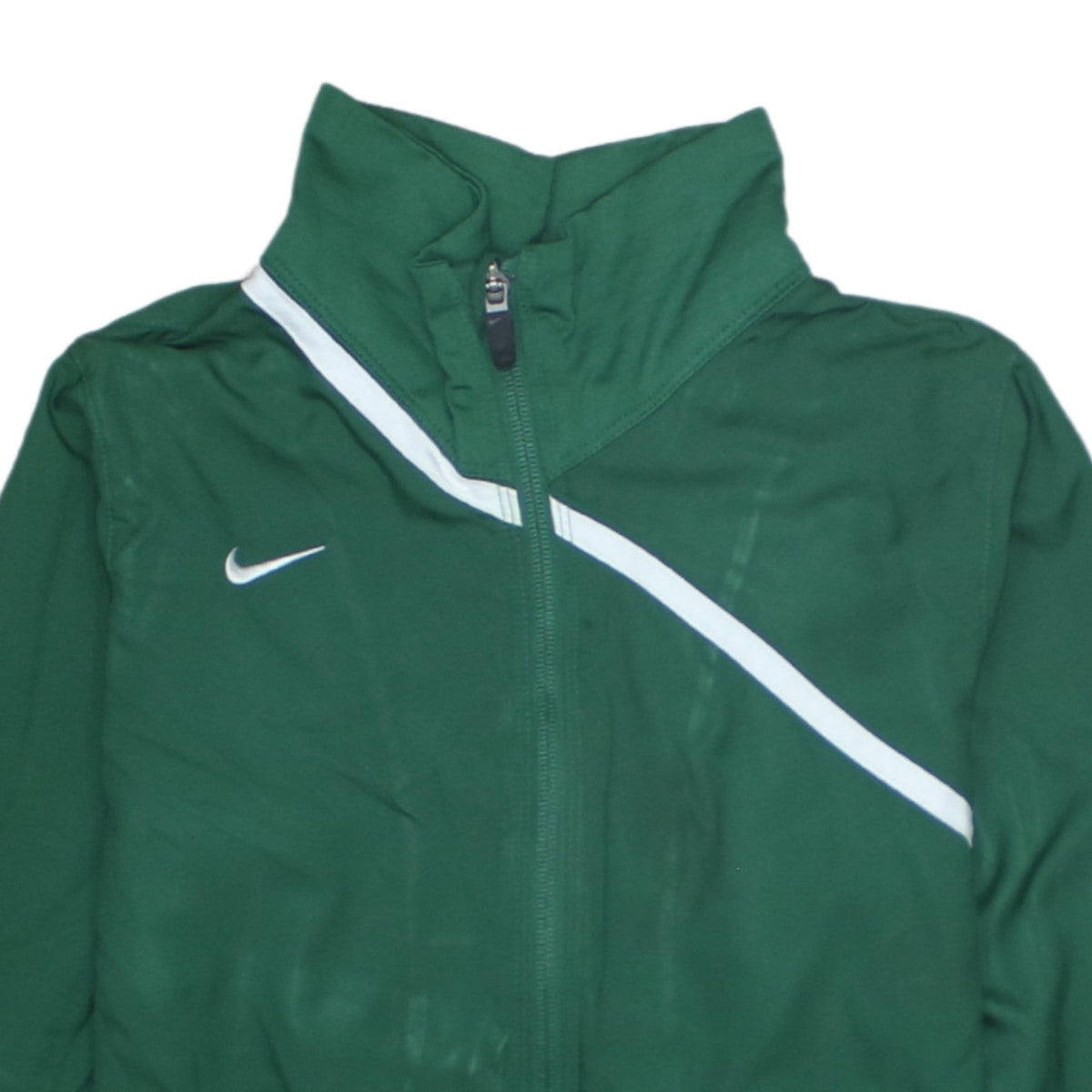 Additional view of Nike boys’ green dri-fit track jacket, size 16, years full zip sports top