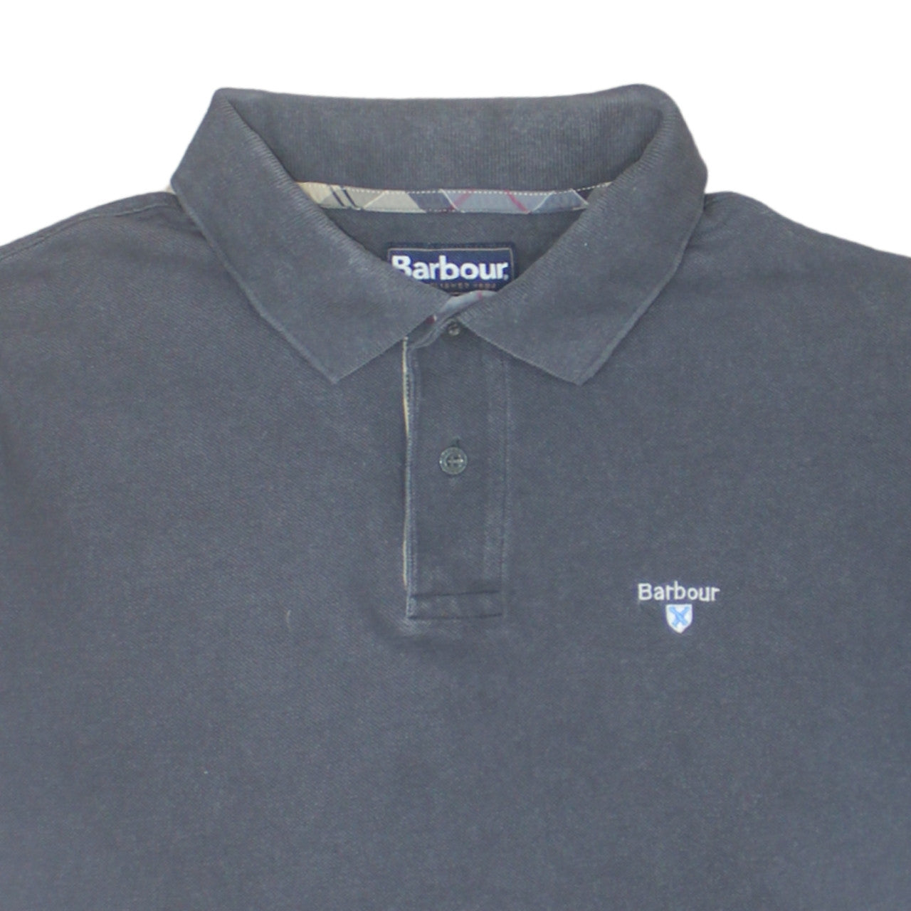 Barbour Men's Grey XL Short Sleeve Cotton Polo Shirt