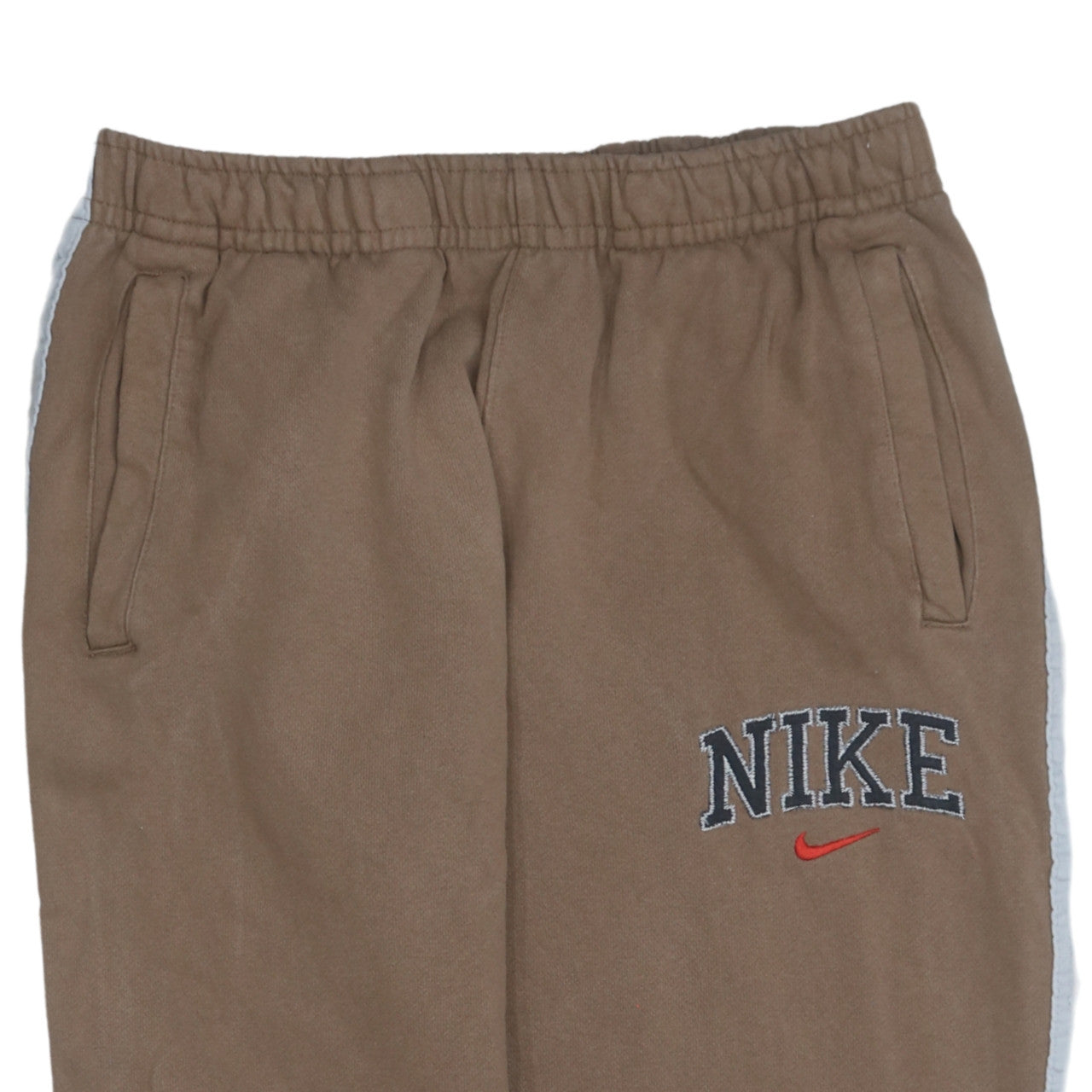 Nike Men's Brown Jogger Sweatpants M Tapered Fit Elastic Waist