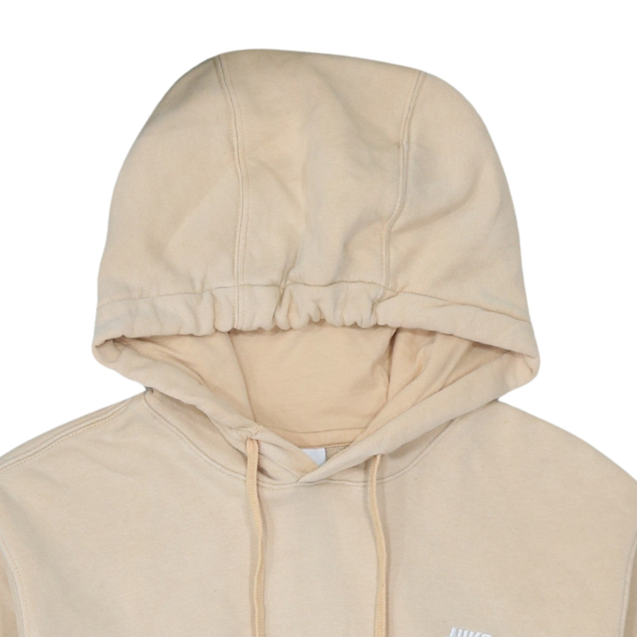 Nike Men's Beige Pullover Hoodie Small Regular Fit Fleece Sweatshirt