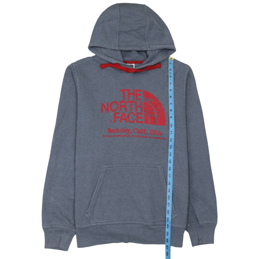 The North Face Men's Blue Pullover Hoodie Size M Graphic Print