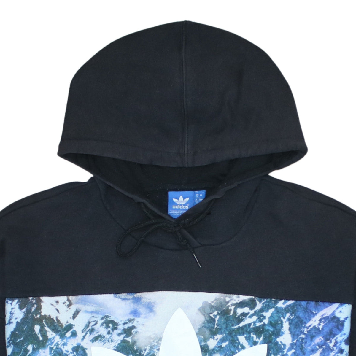 Additional view of Adidas women’s black blue uk 12 pullover hoodie with graphic print