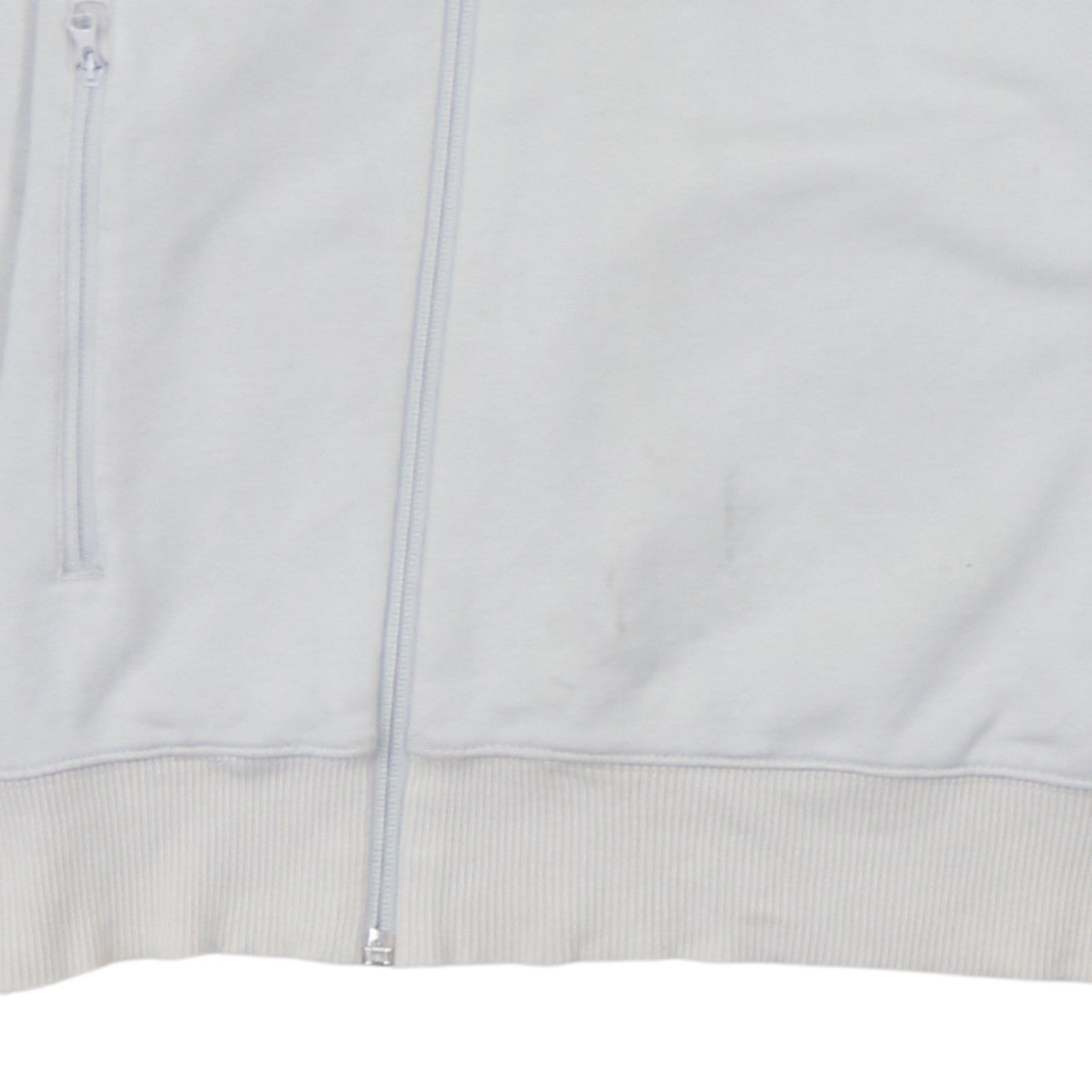 Additional view of Puma Men's White Full Zip Hoodie, size S, Sports Logo Sweatshirt