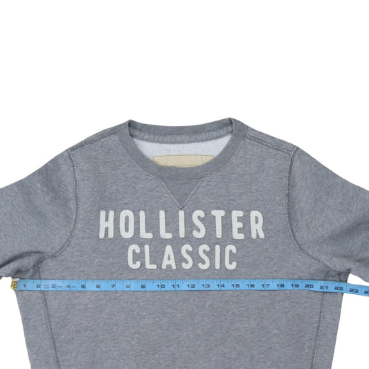 Hollister Womens Grey Classic Logo Crew Neck Sweatshirt XL