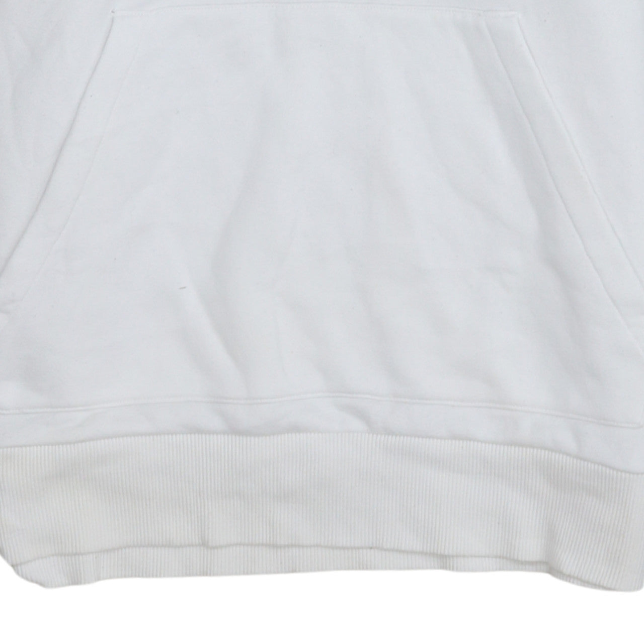 Calvin Klein Jeans Women's White Pullover Hoodie M Cotton Blend