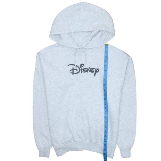Disney Womens Grey XS Pullover Hoodie with Logo Print