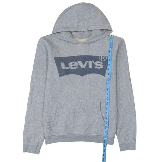 Levi's Boys Grey Hooded Pullover Sweatshirt Size 16 Regular Fit