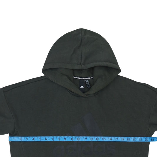 Adidas Women’s Black Pullover Hoodie Sweatshirt Size M 12-14