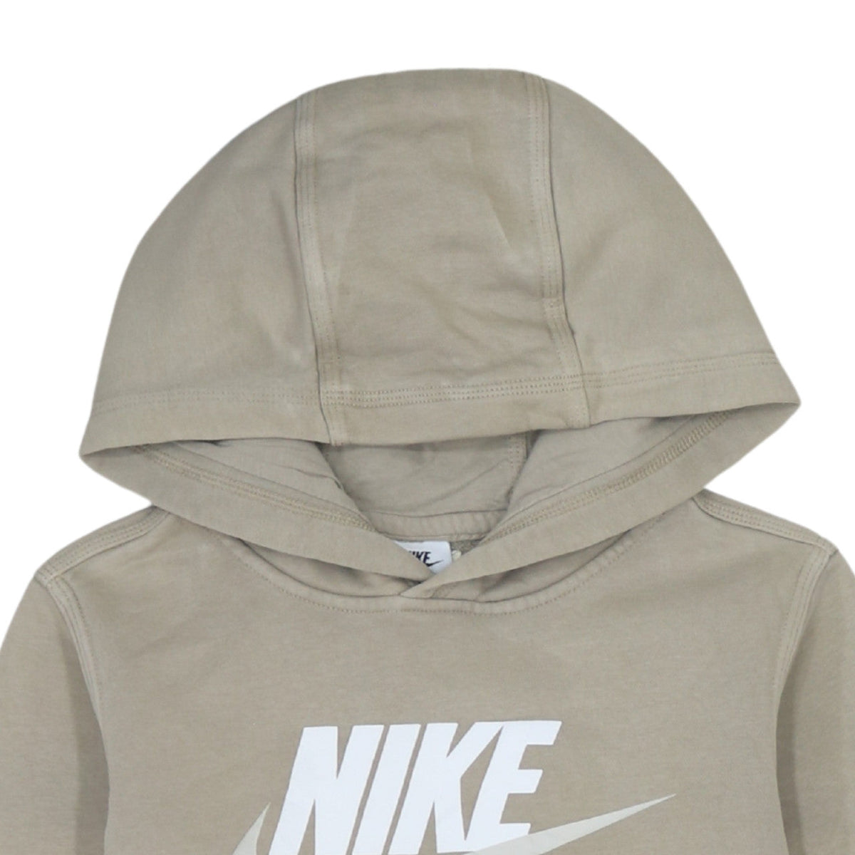 Additional view of Nike boys’ beige pullover hoodie l 147-158cm long sleeve graphic logo