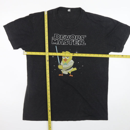 Next Level Men’s Black DevOps Master Graphic T-Shirt Size M