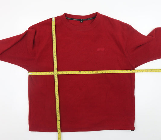 Peter Storm Men's Red Fleece Pullover Sweatshirt M Regular Fit