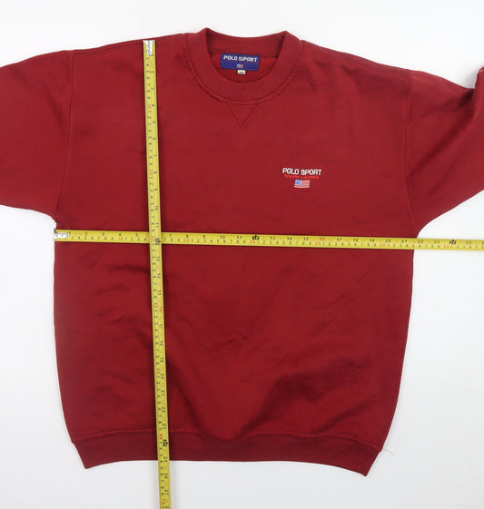 Polo Sport Ralph Lauren Men's Red Pullover Sweatshirt Size M
