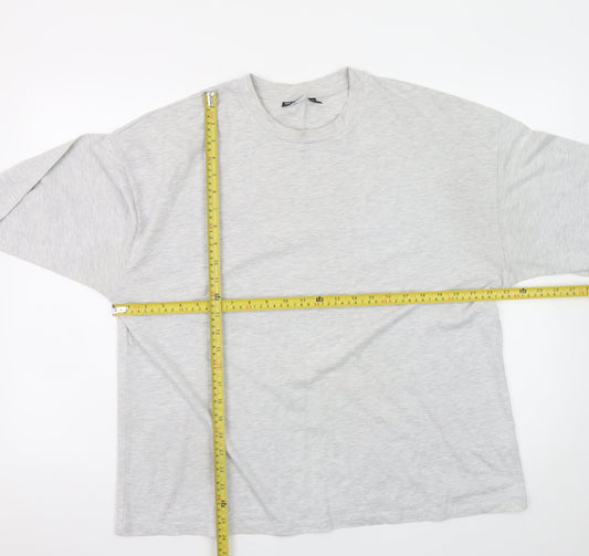 ASOS Weekend Collective Grey Long Sleeve Men's T-Shirt M