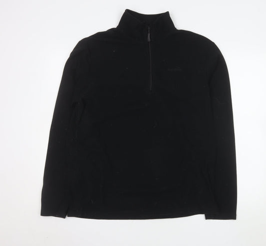Peter Storm Men's Black Fleece 1/4 Zip Pullover Sweatshirt L