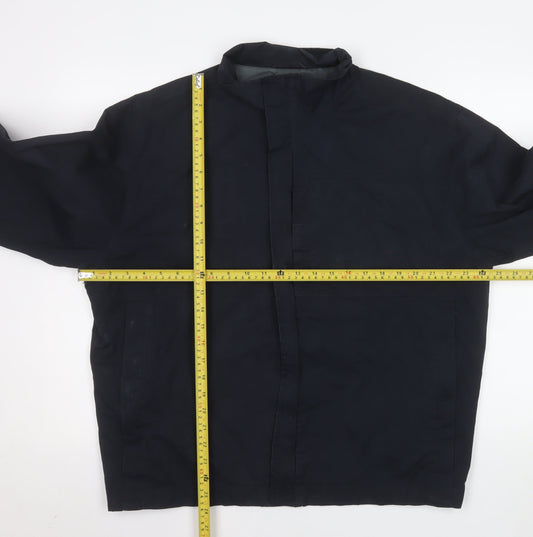 Next Men's Blue M Basic Jacket Stand-Up Collar Lined Zip Casual