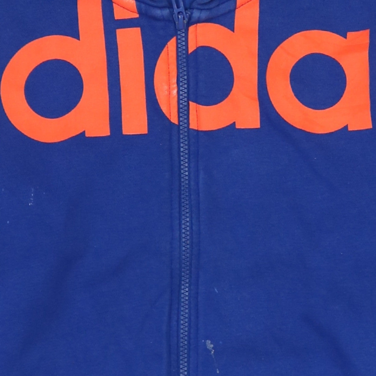 Additional view of Adidas Men's Blue Full Zip Hoodie, size L, Climalite Sportswear