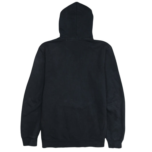 adidas Mens Black Pullover Hoodie Medium Logo Graphic Sportswear