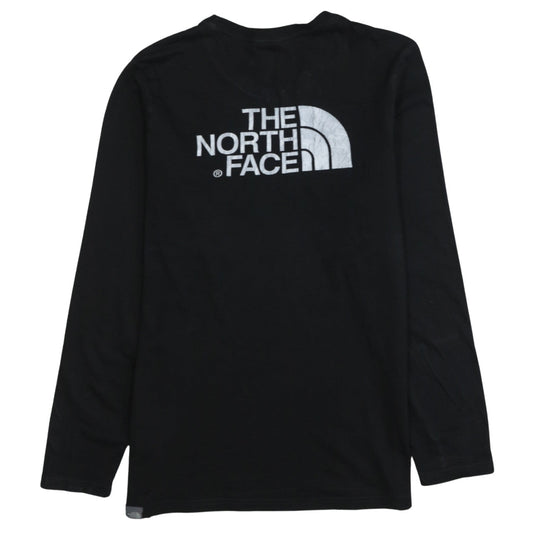 The North Face Men's Black Long Sleeve Cotton Logo T-Shirt Size S