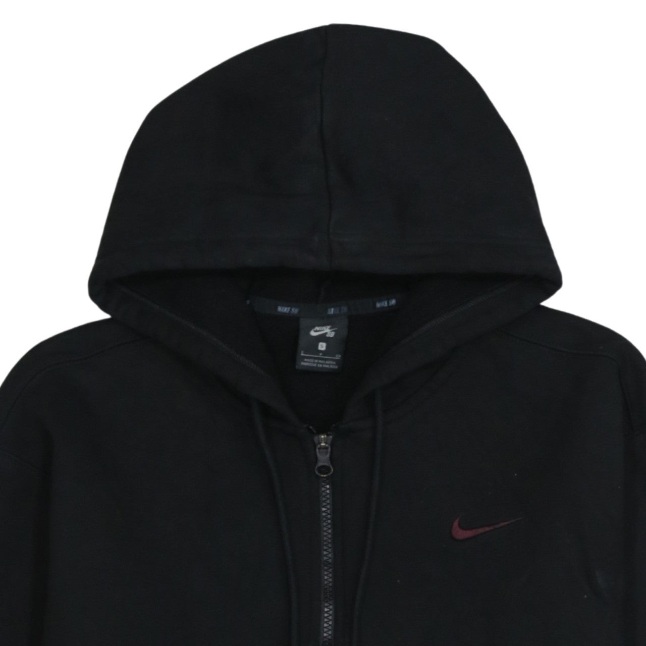 Nike SB Men's Black Full Zip Hoodie S Regular Fit Fleece