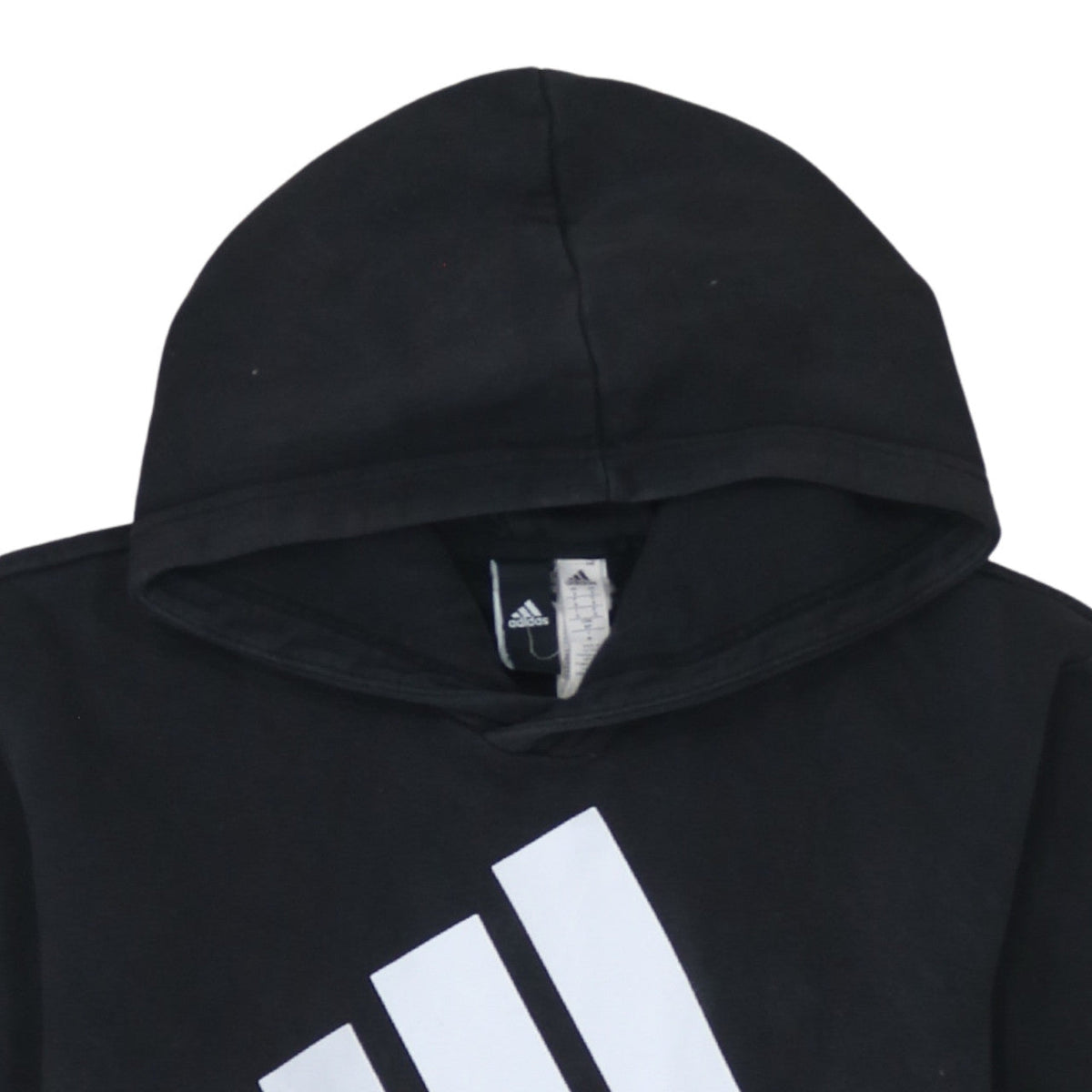 Additional view of Adidas Men’s Black Pullover Hoodie Small Logo Fleece Sweatshirt