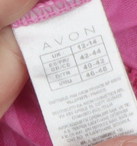 Avon Womens Pink Animal Print Hooded Cotton Onesie UK 12-14
