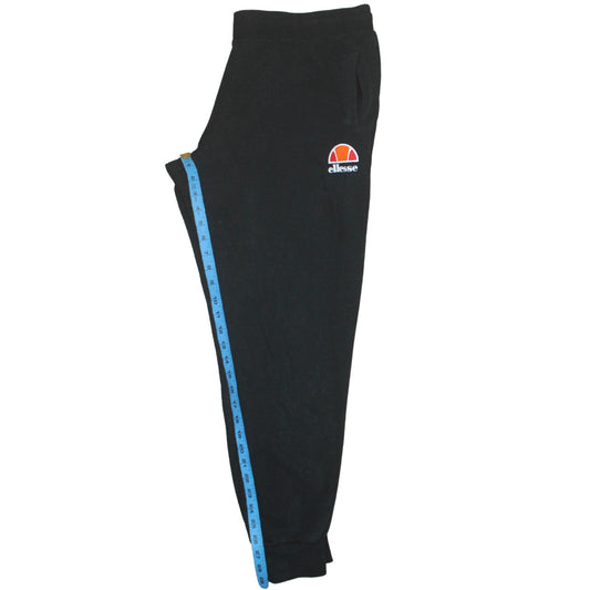 Ellesse Womens Black Jogger Trousers UK 16 Cotton Blend Fleece