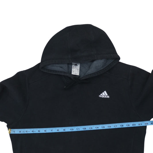 Adidas Men's Black Pullover Hoodie Size M Sports Fleece Sweatshirt