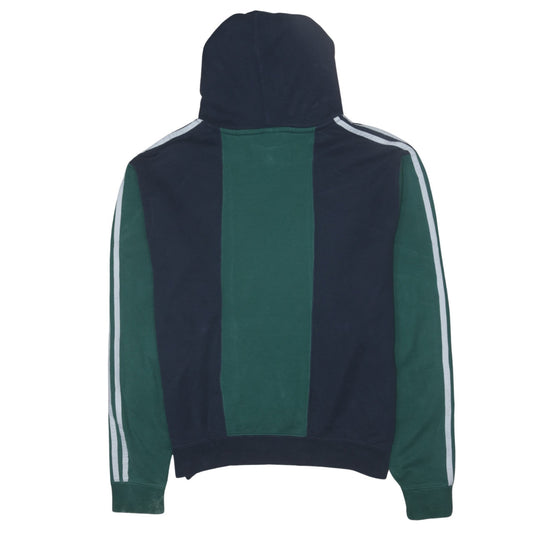 Adidas Men's Green Blue Pullover Hoodie M Logo Sportswear