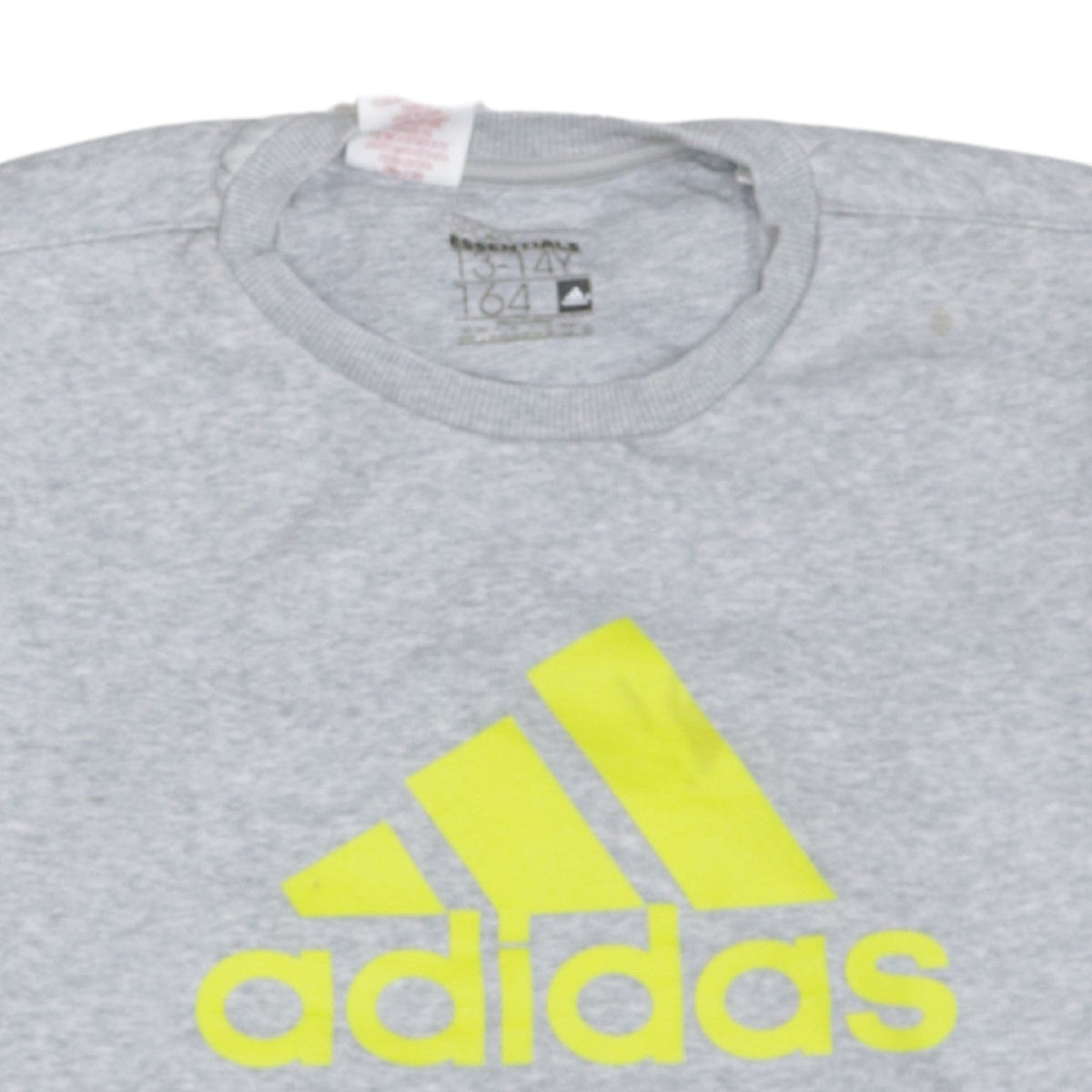 Additional view of Adidas boys’ grey pullover sweatshirt 13-14 years logo fleece jumper