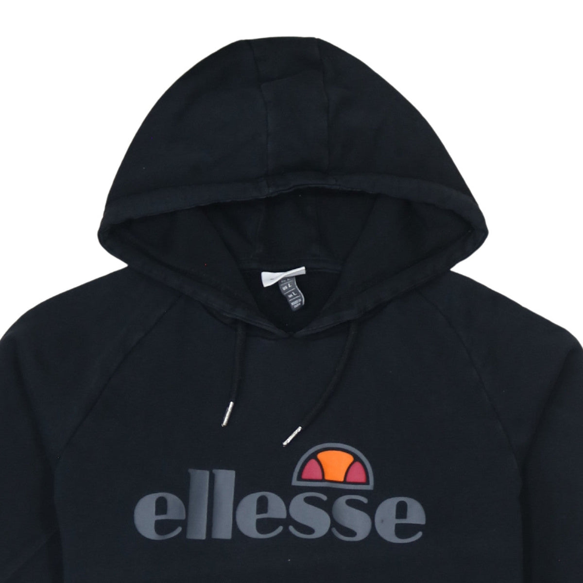 Additional view of Ellesse Men's Black Pullover Hoodie L Graphic Logo Cotton